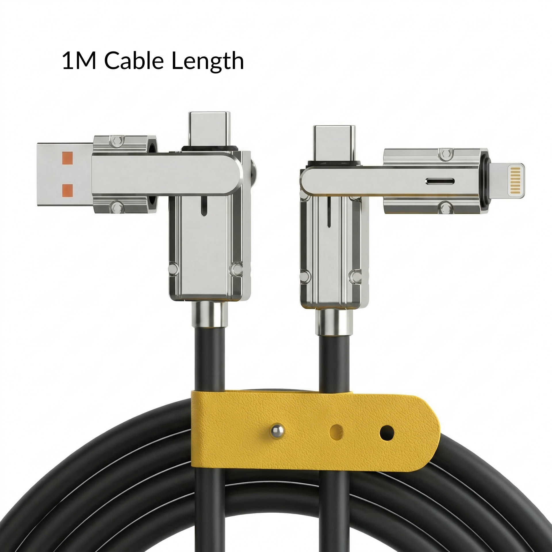 100W 4-in-1 Fast Charging Cable - Power Up Your Devices!