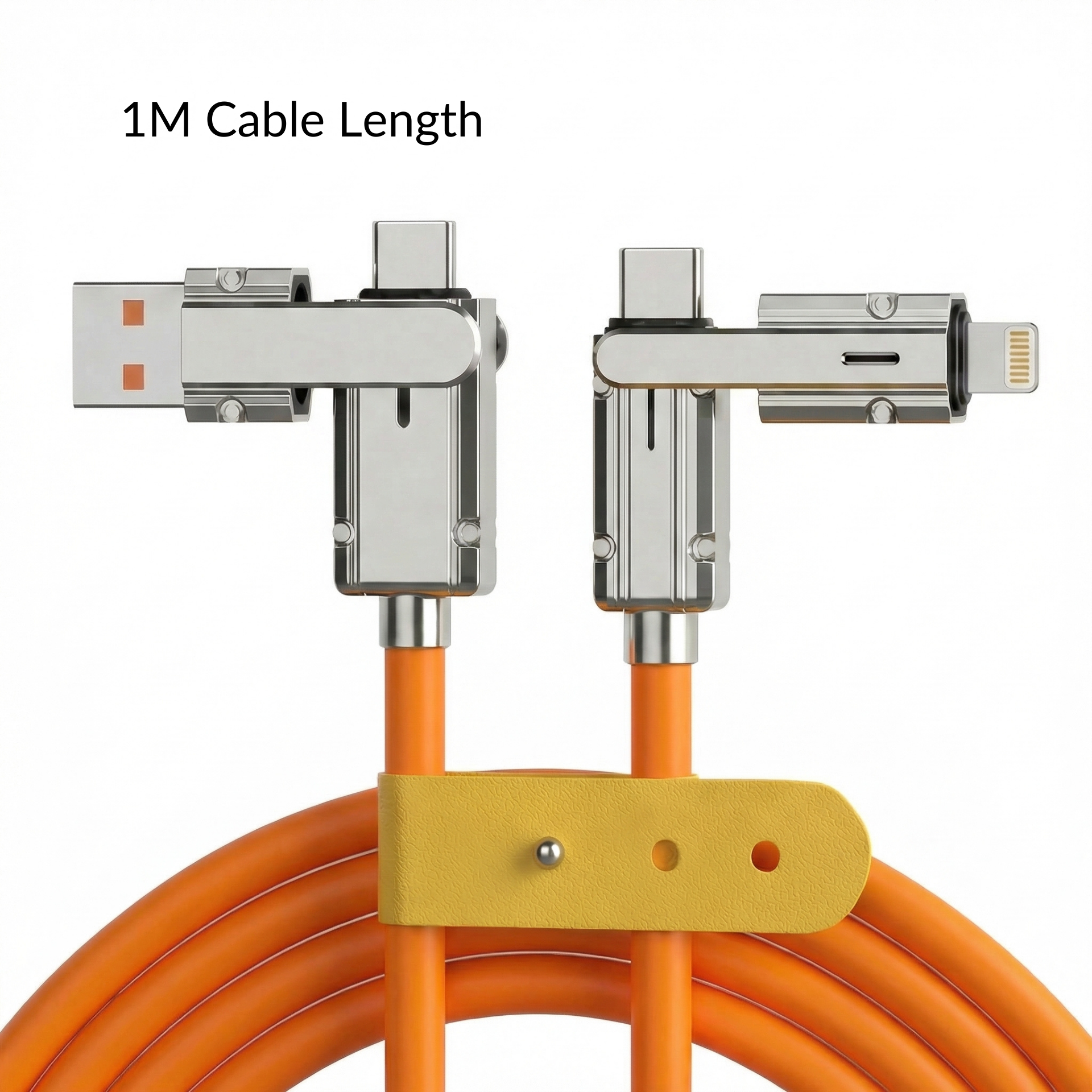 100W 4-in-1 Fast Charging Cable - Power Up Your Devices!